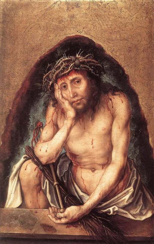 Christ as the Man of Sorrows, 1493, Albrecht Durer Medium: oil,panel ...