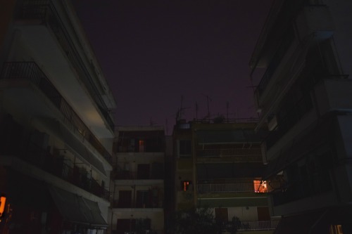 mine sky purple antenna urban lights tree greek posts γρεεκ γρεεκ ποστς