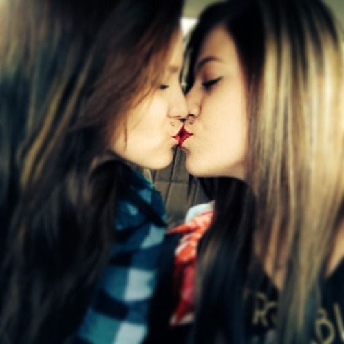 Lesbian kisses