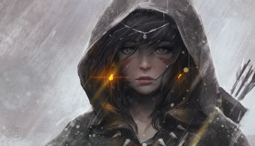 guweiz:Speedpaint practice~ Little grey riding hood!