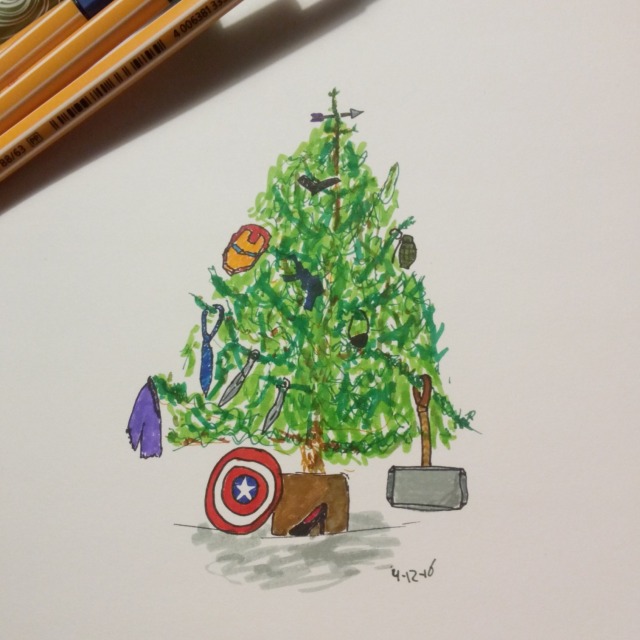 Tanouska's Blog — Avengers Christmas tree!
