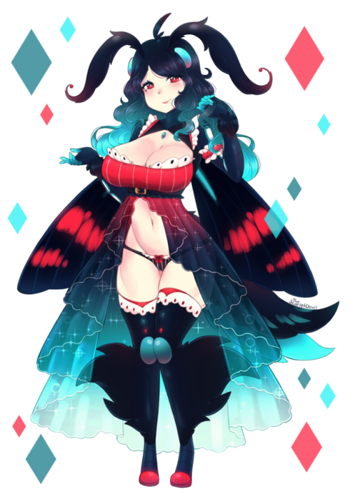 thescarlettdevil:Custom moth made for preciouspuregarnet ~...