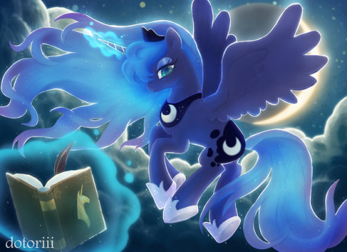 fandom-artworks:dotoriii:princess luna is my favorite horse...