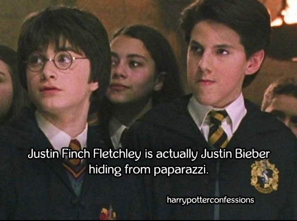 Justin Bieber And Harry Potter