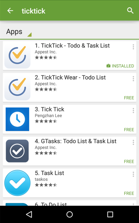 apps like ticktick