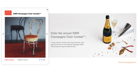 champagne chair contest