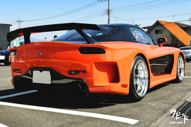 Rapid Japan — Han’s Veilside Fortune Mazda RX7 on display at the...