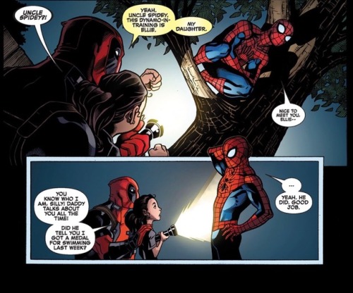 lostinthespeedforce:Ellie calls him Uncle Spidey...