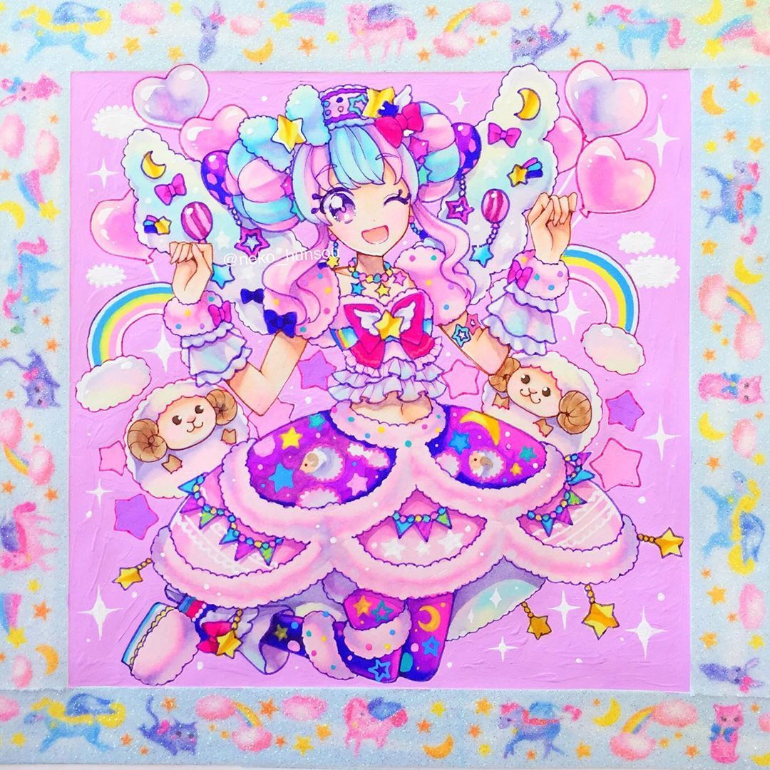 ダウンロードおよび印刷可能なぬり絵 アイ カツ スターズ ぬりえ