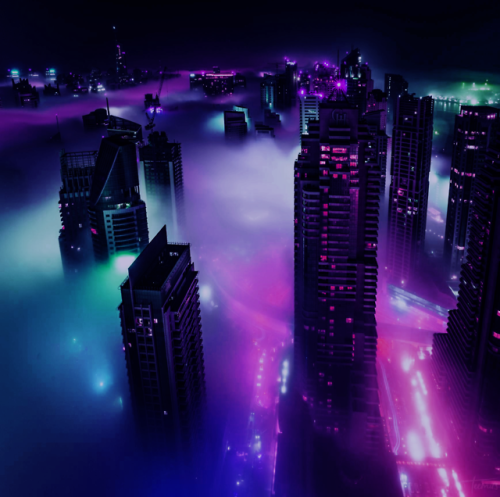 manfrommars2049:Outrun Edit of u/teemusphoto pic of Dubai from...