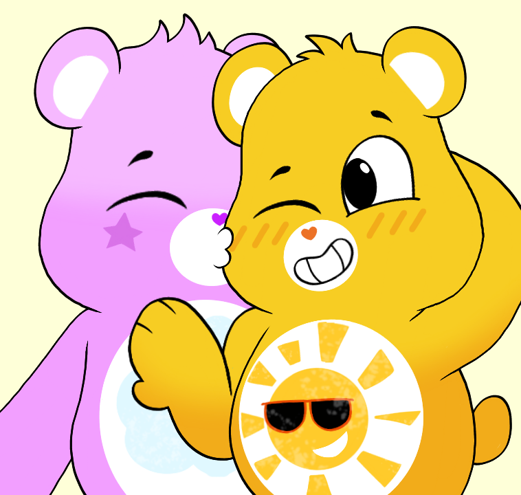 Care Bear Bro — Sharing nose boops is caring, right?