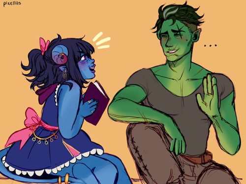 pixelllls:WIP of a critrole commission! I love any excuse to...