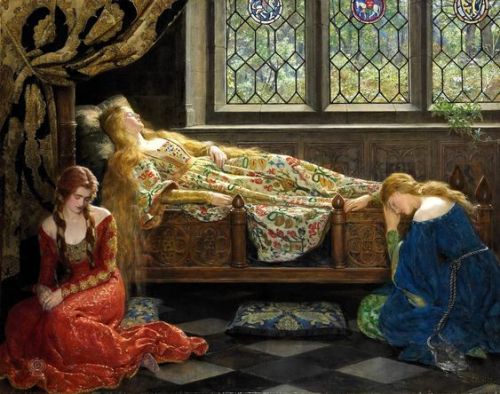 artfortheages: The Sleeping Beauty - John Maler Collier