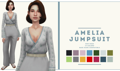 lordreboot:Amelia jumpsuitnew mesh14 colorscustom...