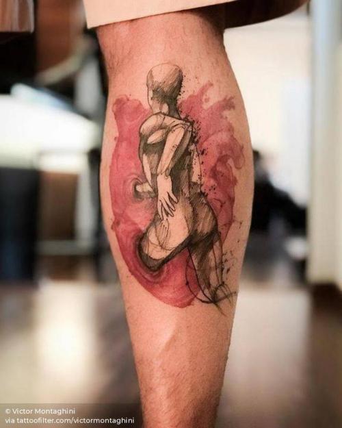 By Victor Montaghini, done at Atelier Victor Montaghini, São... calf;anatomy;victormontaghini;heart;big;running;contemporary;watercolor;love;facebook;twitter;profession;runner;sport;anatomical heart;sketch work