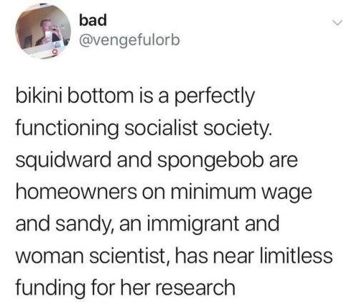 whitepeopletwitter:The perfect socialist society