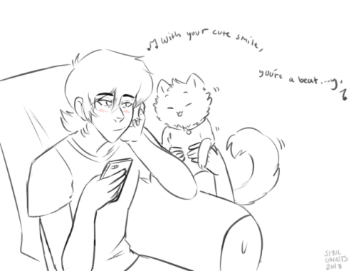 smol-ghosts:When Keith has a bad dayLance and Blue make it...