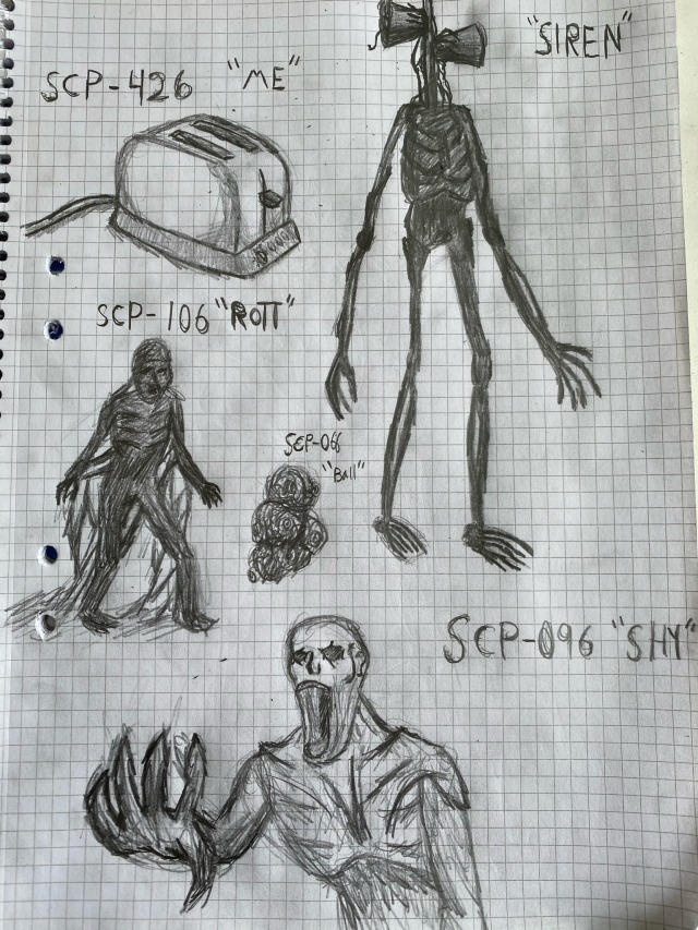 12 Listen Von Real Life Scp 096 Drawing Made This As A Variant To Another Drawing Thought I 