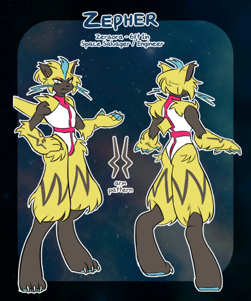 refsheet for amphy! spacecat!twitter