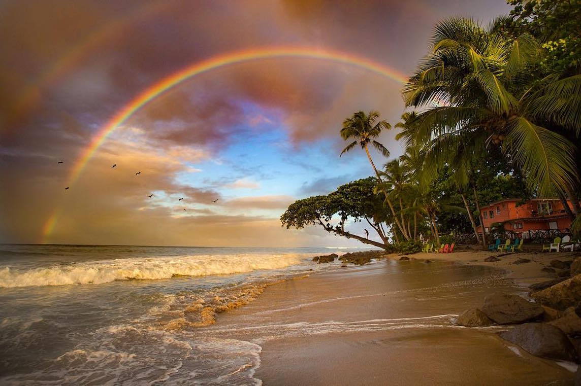 Rainbow surf beach 2. Crazy weather.