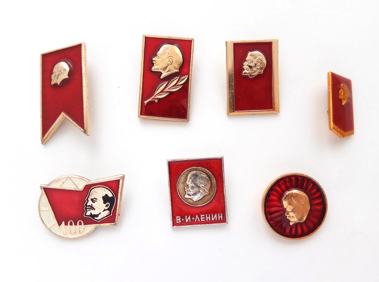 Vladimir Lenin enamel pins (buy here)