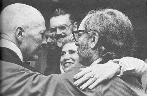 historicaltimes:Robert A. Heinlein, Isaac Asimov , Lyon...