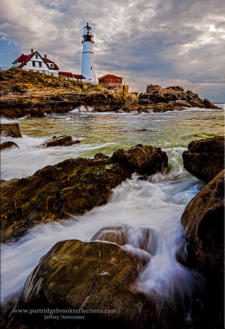 Portland Head Lighthouse Cape Elizabeth Ocean Coast Landscape Uploads