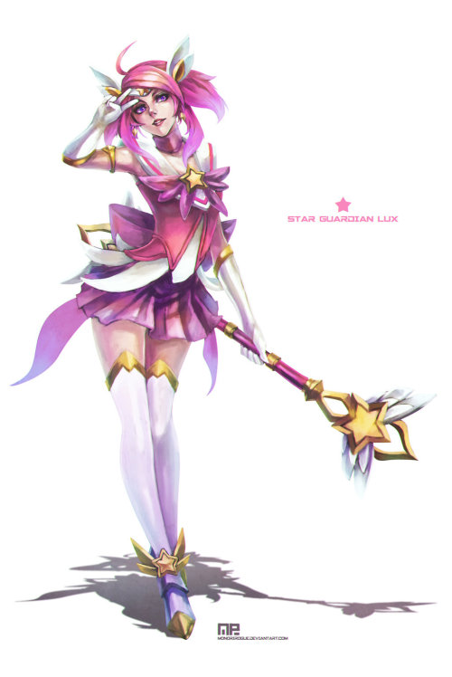 LEAGUE OF LEGENDS SEXY GIRLS Star Guardian Lux By MonoriRogue