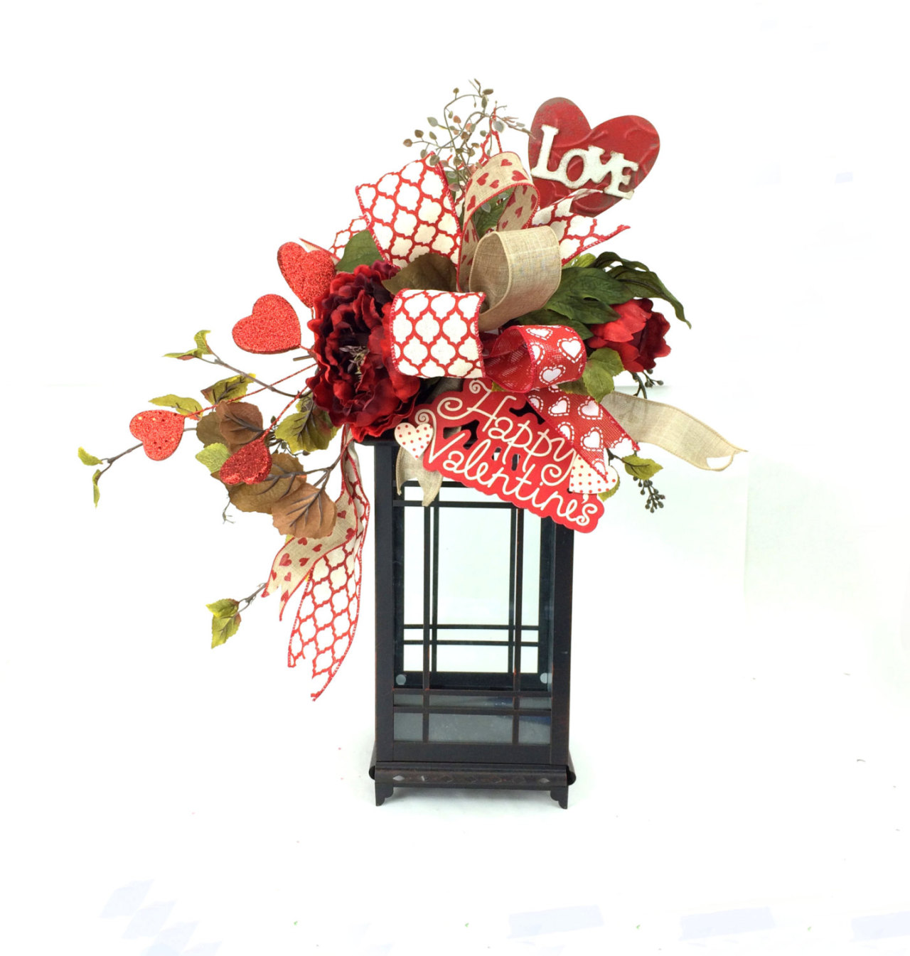 Southern Charm Wreaths Valentines Day Lantern Swag Rustic