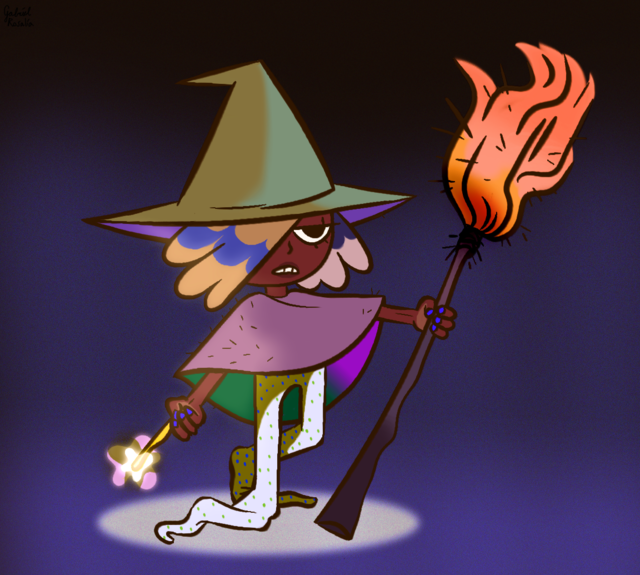 Lin Vluttert A Little Witch During A Nightshift