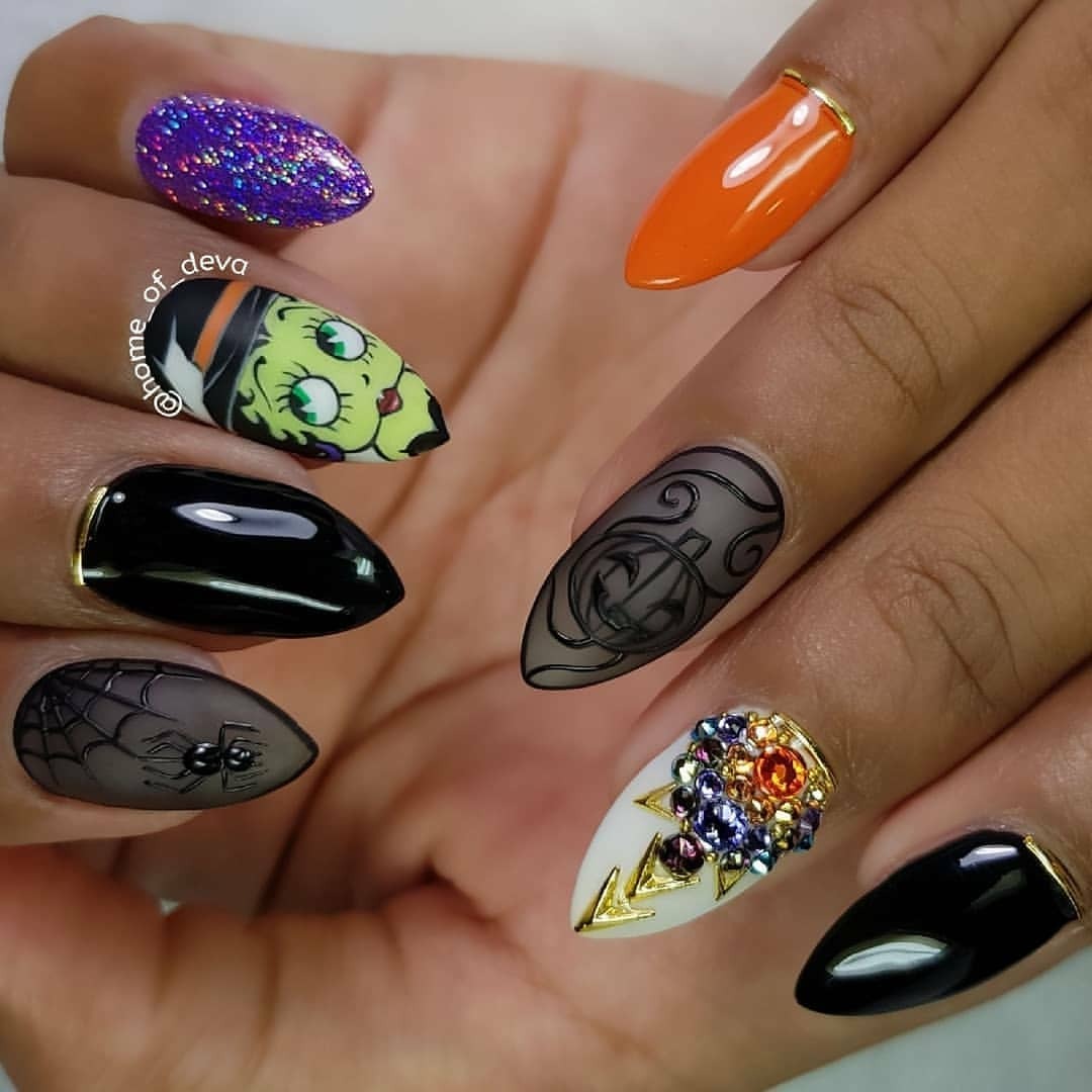 Wiino Shop Happy Halloween Nail Design From Home Of Deva