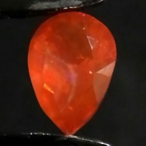 Faceted Mexican Opal Pear #opal #gemstone #color #rainbow...