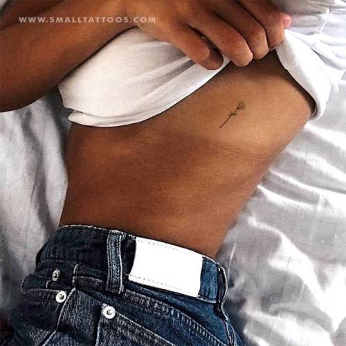 Black rose outline temporary tattoo, get it here ►... temporary