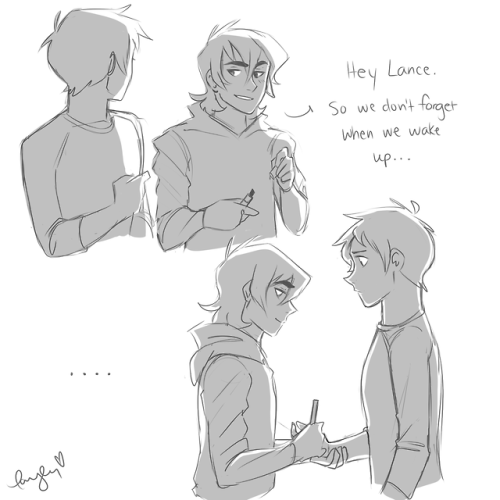 bittenred:a klance your name au for the soul