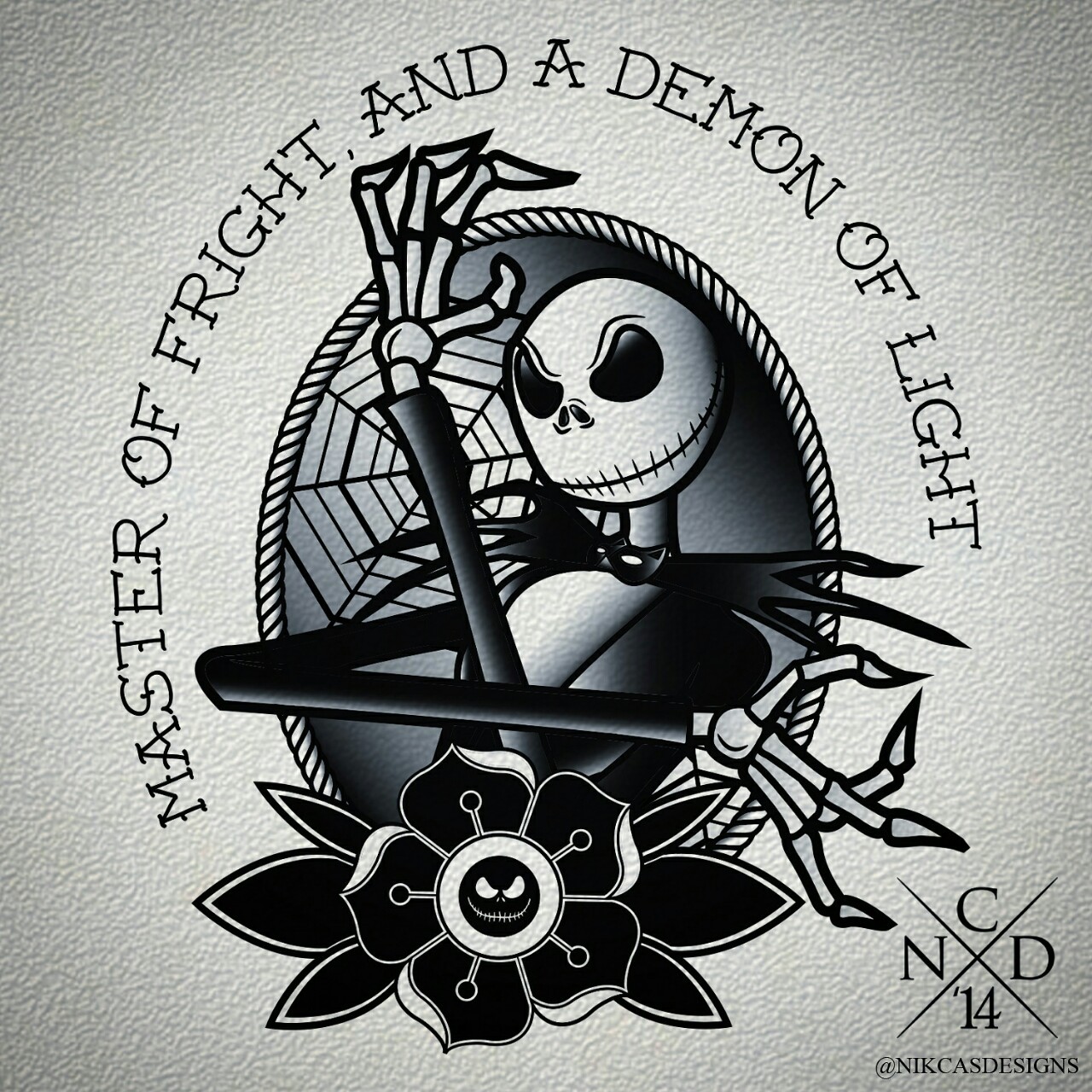 Jack Skellington Tattoo Design - NikCasDesigns