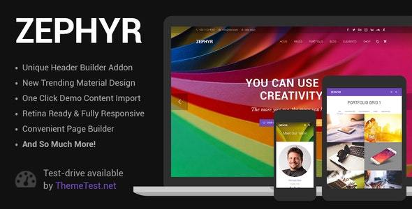 Zephyr v6.6.2 – Material Design Theme Nulled