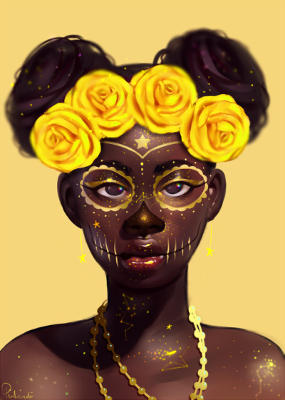 Black Woman Drawing Tumblr