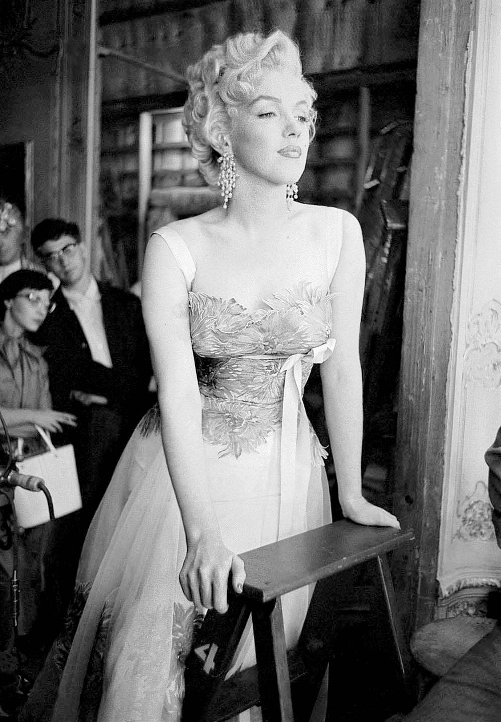 We Had Faces Then — Marilyn Monroe visiting the set of Marlon Brando’s...