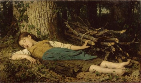 Dans les bois, 1865, Albert Anker