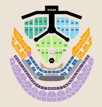 Tokyo Dome Concert Seating Chart