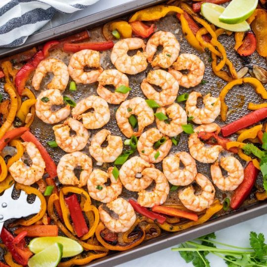 Chili Lime Keto Sheet Pan Shrimp