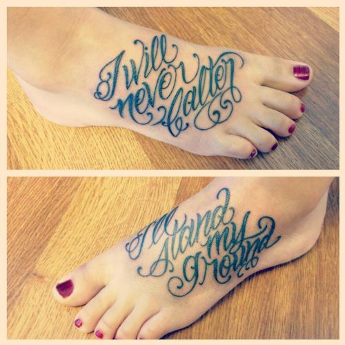 feet tattoos on Tumblr