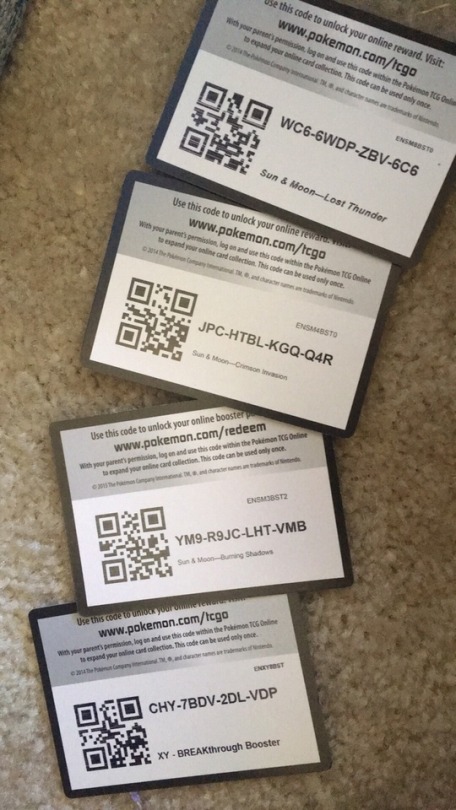 codes for pokemon trading card game online