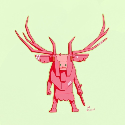 Random doodle: elk(Randomly generated an item and made a doodle...