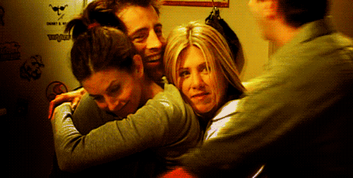 Group Hug Friends GIF - GroupHug Friends Rachel - Discover & Share GIFs