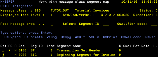 cleo extol integrator mapping substring to field work with message class segment map