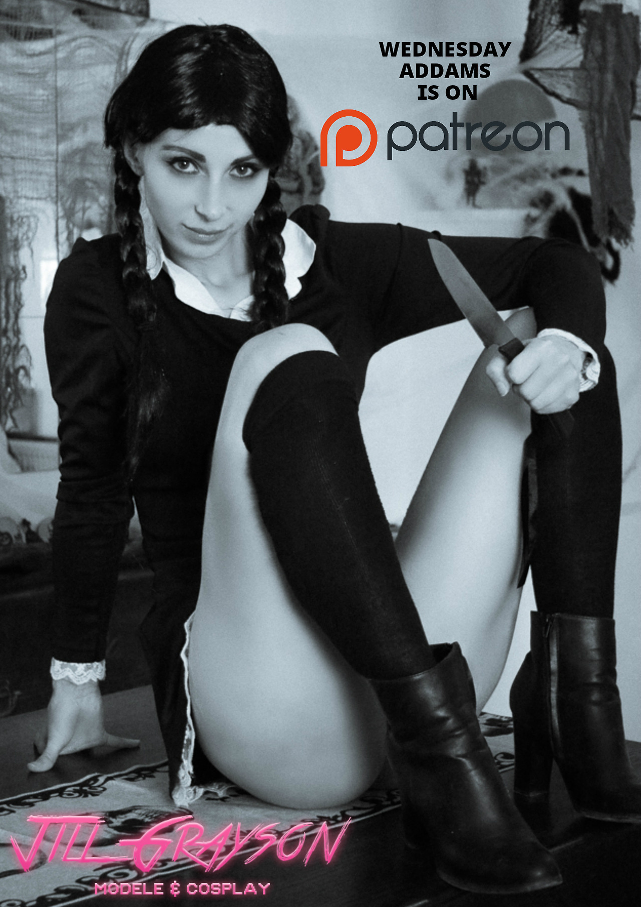 Sexy Wednesday Addams - Spandex & Cosplay â€” jill-grayson: Jill Grayson / sexy ...