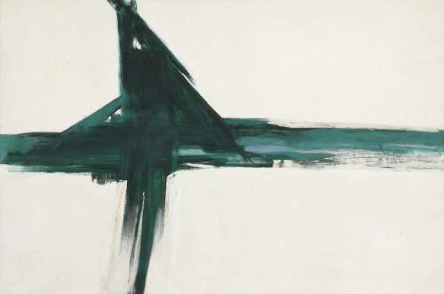 mauveflwrs:Franz Kline - Green Cross (1956)