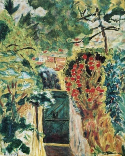 a-la-belle-e-toile:Pierre Bonnard - Porte du jardin de la villa...