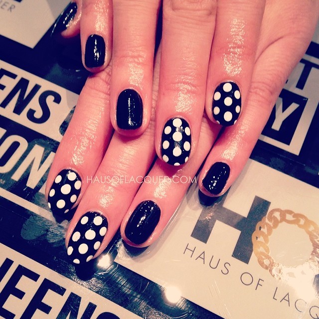 HAUS OF LACQUER » Polka dots for my girl @nneale done at...